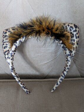 Leopard Print Cat Ear Headband